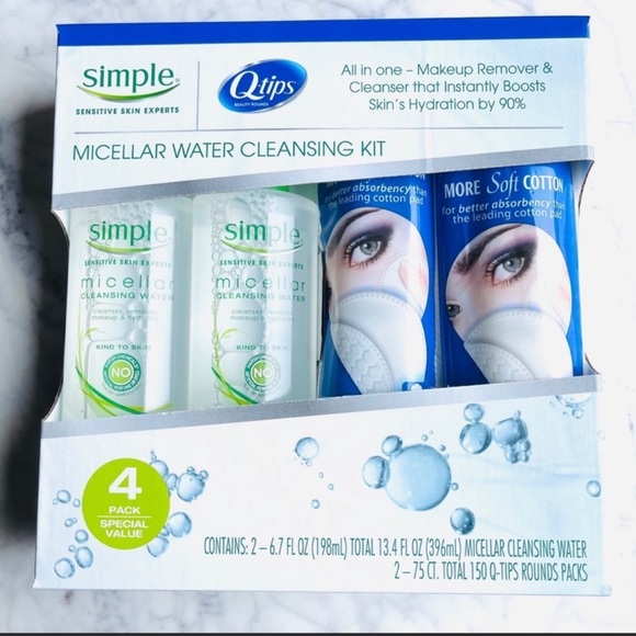 Sephora Other - Simple micellar water & Qtip pads gift set